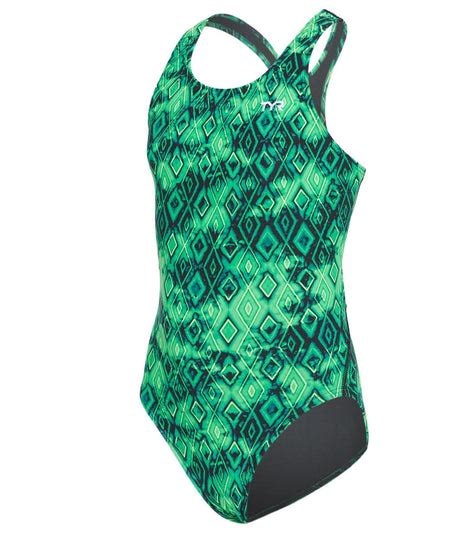 Tyr Girls Glacial Maxfit One Piece Swimsuit At