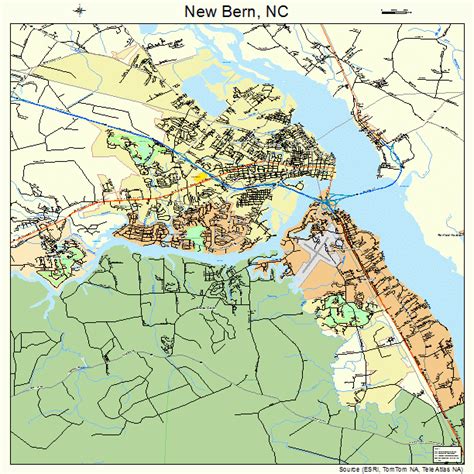 Map Of New Bern Nc Maping Resources
