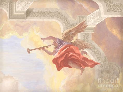 Angel In Flight Painting By John Alan Warford Fine Art America