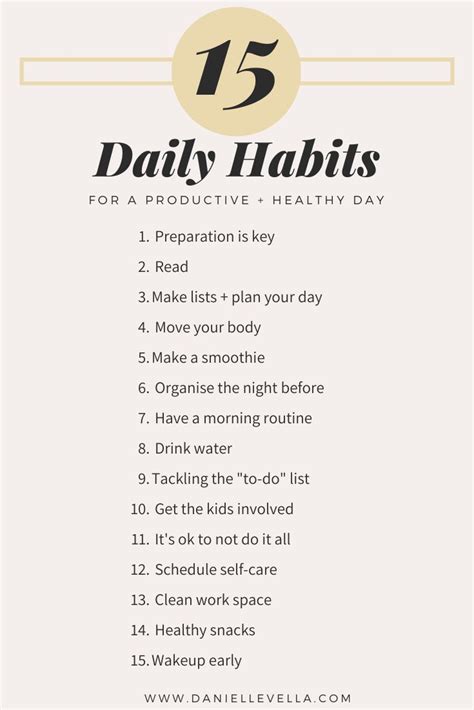 15 Daily Tips And Habits For A Productive And Healthy Day Daily Health Tips Healthy Lifestyle