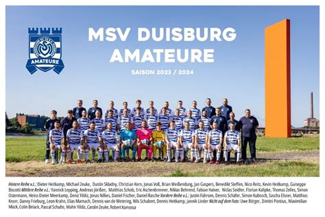 Das Team MSV Duisburg Amateure