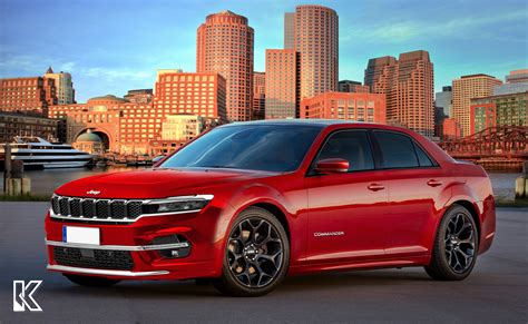 Jeep Sedan Rendering Mixes Seven Slot Grille With Chrysler 300 Body