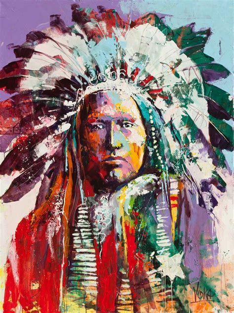 Native American Chief 200x150 Cm 78 7x59 1 Inch Acrylic On Canvas American Indian Art