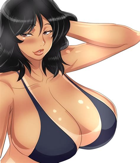 Tamanegiya Original Highres 1girl Arm Up Bikini Bikini Top Only Black Hair Blush