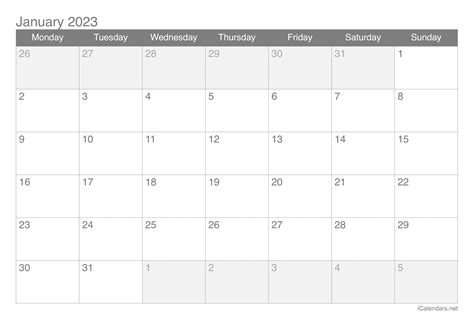 Calendar January 2023 Excel Get Calendar 2023 Update