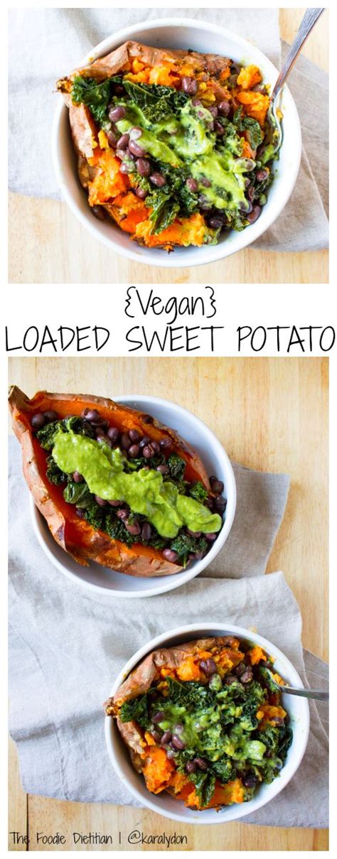 Vegan Loaded Sweet Potato Vegetarian Vegan Recipes Vegan Dinners