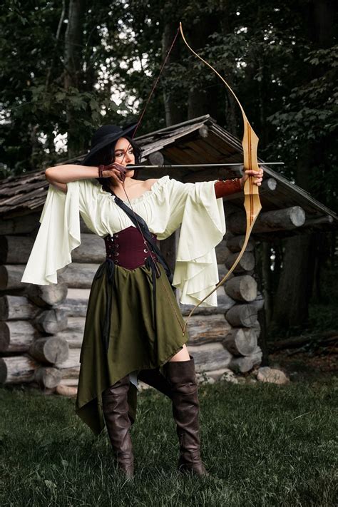 The Huntress Renaissance Medieval Cosplay Costume Etsy