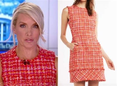 The Daily Briefing October 2020 Dana Perinos Red Tweed Sleeveless