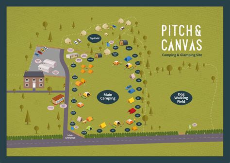 Pitch And Canvas Glamping And Camping In Cheshire Site Map
