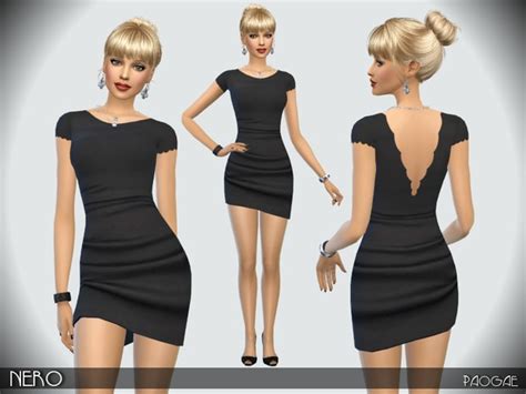 Nero Dress By Paogae At Tsr Sims 4 Updates