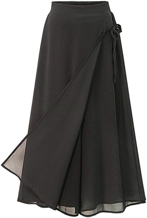 Damen Weite Hosen Große Größen Elegante Luftig Chiffon Palazzo Hosen