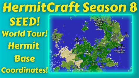 Hermitcraft Season Seed Hermit Base Locations With Coordinates And