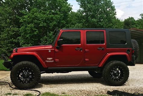 The Most Perfect Red Ever Red Jeep Wrangler Jeep Wrangler Lifted