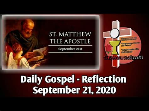 Daily Gospel Reflection September Youtube