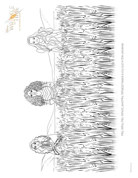 Free Printable A Wrinkle In Time Coloring And Activity Sheets