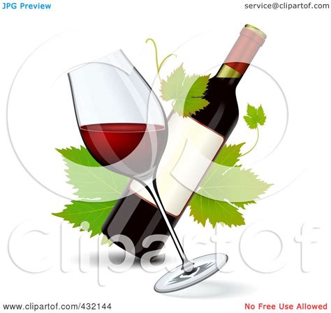 Royalty Free Rf Clipart Illustration Of A Tilted Glass