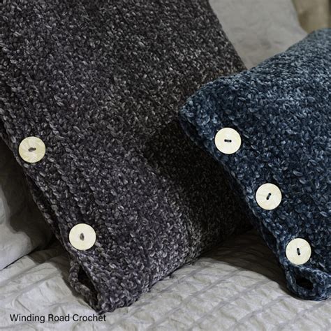 Velvet Crochet Pillow For A Cozy Home Free Pattern Winding Road Crochet
