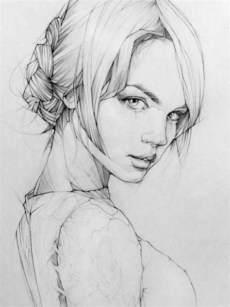 Artstation Pencil Drawing Portrait Toh Yasu藤保 103 藤保 Toh Yasu