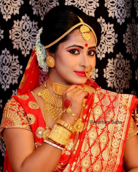 bengali bridal makeup indian bride makeup bridal saree bengali bride bengali wedding