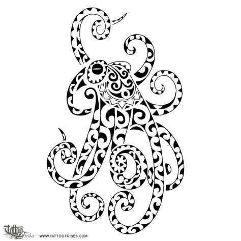 Wheke Octopus Wheke Octopus Original Polynesian Tattoo Design