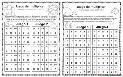 Juegos De Multiplicar Web Del Maestro
