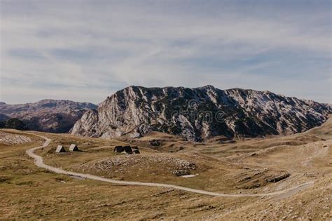 Wonderful View To Mountains In The National Park Durmitor In Montenegro