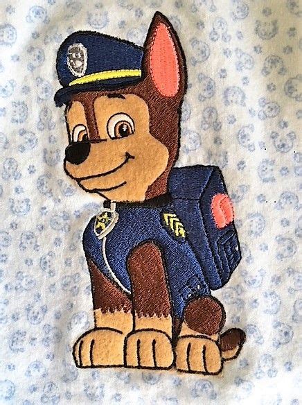 Embroidered Paw Patrol Puppy Chase Creative Custom Embroidery
