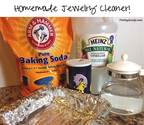 This diy jewelry cleaner is easy to make and will leave your jewelry clean in less than 20 minutes. {DIY} Homemade Jewelry Cleaner (No Scrubbing!) | Homemade jewelry cleaner, Jewelry cleaner diy ...