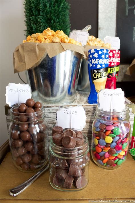 Popcorn Bar Ideas For A Buffet Moms And Munchkins Popcorn Bar Bars