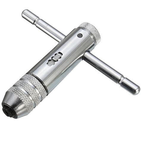 Adjustable 3 8mm T Handle Ratchet Tap Wrench With M3 M8 Machine Screw