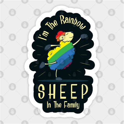 pride rainbow sheep gay pride sticker teepublic au