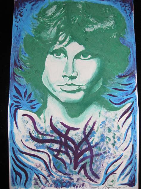 Jim Morrison Acrylic Painting By Iven Mckenzie Fine Art America