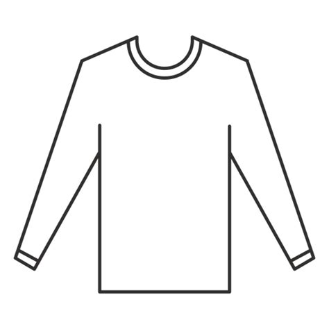 Long Sleeve T Shirt Stroke Icon Transparent Png And Svg Vector File