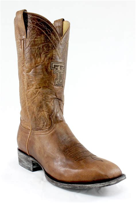 Gameday Boots Mens Texas Tech Leather Boots Wide Width
