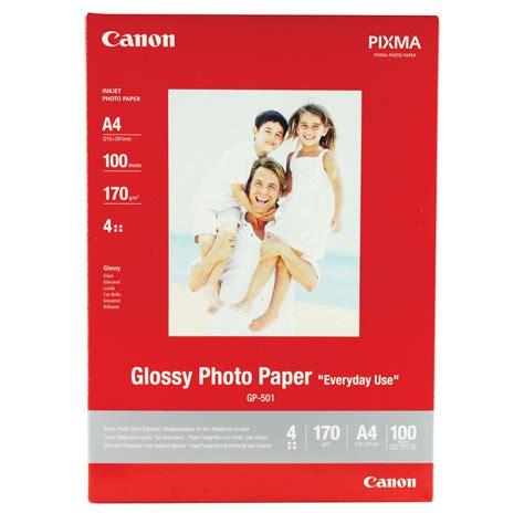 Canon A4 Glossy Photo Paper 200gsm 100 Pack 0775b001