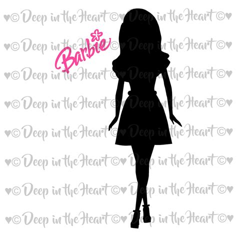 Barbie Silhouettes Svg Dxf Png Jpeg Instant Zip File Etsy