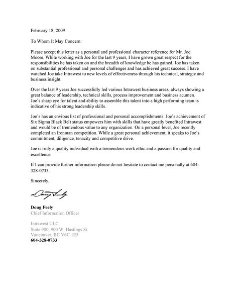 43 Employee Letter Of Recommendation Dawidesidney