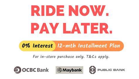 Public bank credit card user ( 0% interest installment). Buy bicycles with zero interest installment plan - USJ CYCLES