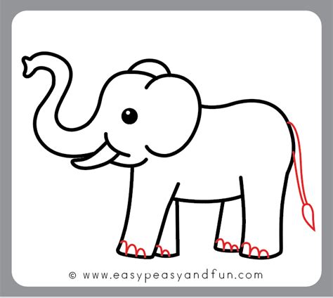How To Draw An Elephant Step By Step Elephant Drawing Tutorial