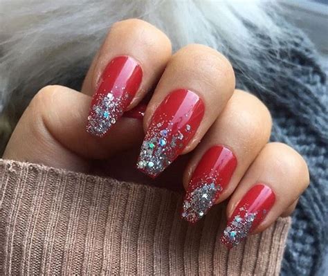 Red And Glitter Nail Designs Daily Nail Art And Design