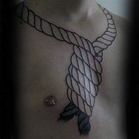 80 Rope Tattoo Designs For Men Corded Ink Ideas