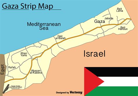 The gaza strip is an indivisible part of the land of palestine and its people are part of the arab nation. Vector Gaza Strip Map - Download Free Vectors, Clipart ...