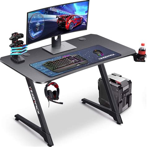 Buy Kingrack Gaming Deskergonomic Pc Computer Deskz Shaped Gaming