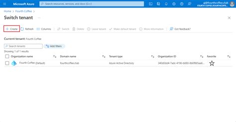 Quickstart Access And Create New Tenant Azure Ad Microsoft Docs