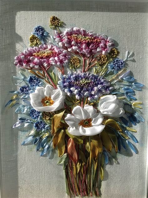 Galina Safronova adlı kullanıcının ribbon embroidery ...
