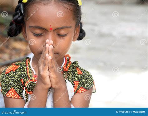 Little Girl Praying Stock Image Image Of Peace Childhood 19306181