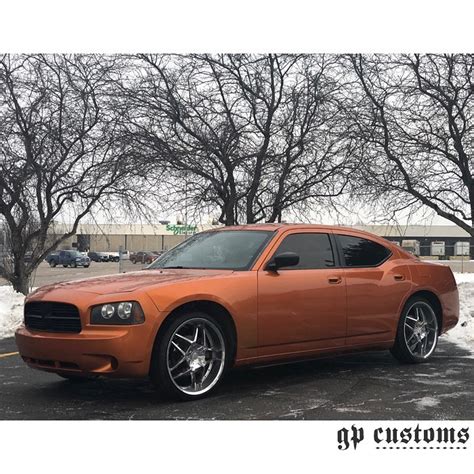 Dodge Charger Wrapped In Gloss Liquid Copper Vinyl Vinyl Wrap 3m