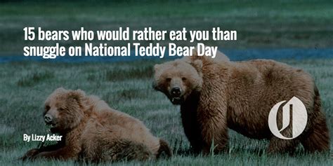 15 Bears Who Would Rather Eat You Than Snuggle On National Teddy Bear