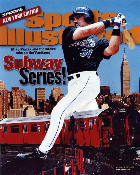 New York Mets Mike Piazza 2000 Subway Series Sports Illustrated Cover