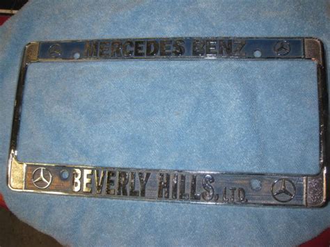 Buy Mercedes Benz License Plate Frame Mercedes Beverly Hills VGC